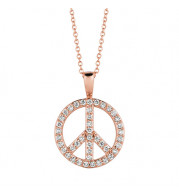 Jewelmi Custom 14k Rose Gold Diamond Necklace
