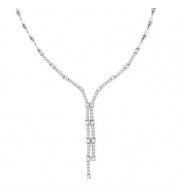 Jewelmi Custom 14k White Gold Diamond Necklace