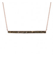 Jewelmi Custom 14k Rose Gold Diamond Necklace