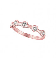 Jewelmi Custom 14k Rose Gold Diamond Ring