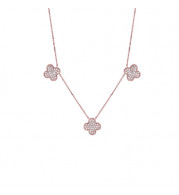 Jewelmi Custom 14k Rose Gold Diamond Necklace