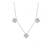 Jewelmi Custom 14k White Gold Diamond Necklace