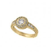 Jewelmi Custom 14k Yellow Gold Diamond Ring