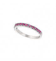 Jewelmi Custom 14k White Gold Sapphire Stackable Ring