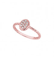 Jewelmi Custom 14k Rose Gold Diamond Ring