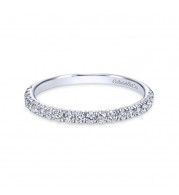 Gabriel & Co. 14k White Gold Contemporary Anniversary Wedding Band - WB7261W44JJ