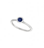 Jewelmi Custom 14k White Gold Sapphire Ring