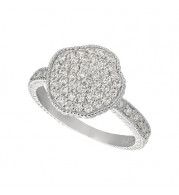 Jewelmi Custom 14k White Gold Diamond Ring