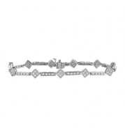 Jewelmi Custom 14k White Gold Diamond Bracelet