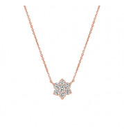 Jewelmi Custom 14k Rose Gold Diamond Necklace