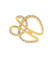 Jewelmi Custom 14k Yellow Gold Diamond Ring