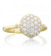 Tacori 18k Yellow Gold Sonoma Mist Diamond Men's Ring - SR190Y