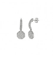 Jewelmi Custom 14k White Gold Diamond Earrings
