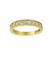 Jewelmi Custom 14k Yellow Gold Diamond Stackables Ring