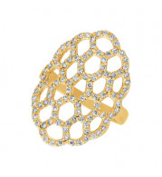 Jewelmi Custom 14k Yellow Gold Diamond Ring