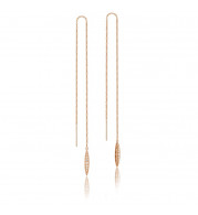 Tacori 18k Rose Gold The Ivy Lane Diamond Drop Earring - SE224P