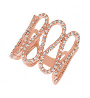 Jewelmi Custom 14k Rose Gold Diamond Ring