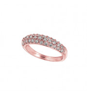 Jewelmi Custom 14k Rose Gold Diamond Stackables Ring