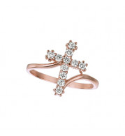 Jewelmi Custom 14k Rose Gold Diamond Ring