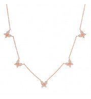 Jewelmi Custom 14k Rose Gold Diamond Necklace