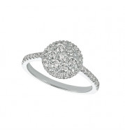 Jewelmi Custom 14k White Gold Diamond Ring