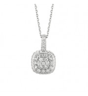 Jewelmi Custom 14k White Gold Diamond Necklace