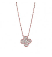 Jewelmi Custom 14k Rose Gold Diamond Necklace