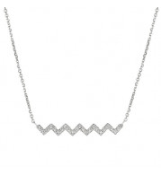 Jewelmi Custom 14k White Gold Diamond Necklace