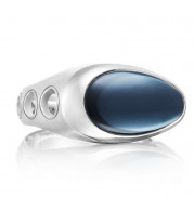 Tacori Sterling Silver Monterey Roadster Gemstone Men's Ring - MR10837