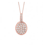 Jewelmi Custom 14k Rose Gold Diamond Necklace