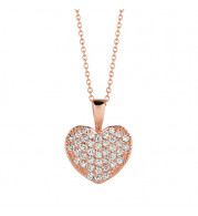 Jewelmi Custom 14k Rose Gold Diamond Necklace
