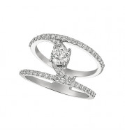 Jewelmi Custom 14k White Gold Diamond Ring