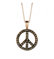 Jewelmi Custom 14k Rose Gold Diamond Necklace