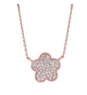 Jewelmi Custom 14k Rose Gold Diamond Necklace