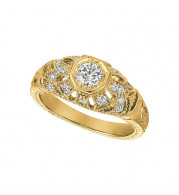 Jewelmi Custom 14k Yellow Gold Diamond Ring