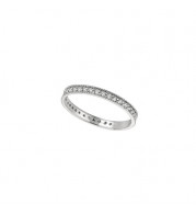 Jewelmi Custom 14k White Gold Diamond Stackable Ring