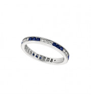 Jewelmi Custom 14k White Gold Sapphire Diamond Ring