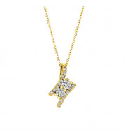 Jewelmi Custom 14k Yellow Gold Diamond Necklace
