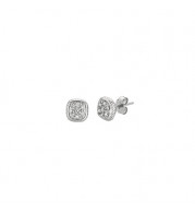 Jewelmi Custom 14k White Gold Diamond Earrings