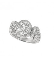 Jewelmi Custom 14k White Gold Diamond Ring