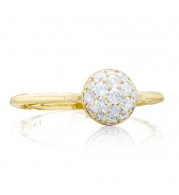 Tacori 18k Yellow Gold Sonoma Mist Diamond Men's Ring - SR189Y