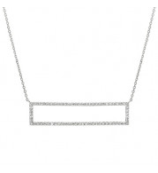 Jewelmi Custom 14k White Gold Diamond Necklace
