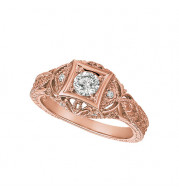 Jewelmi Custom 14k Rose Gold Diamond Ring