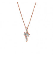 Jewelmi Custom 14k Rose Gold Diamond Necklace