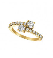 Jewelmi Custom 14k Yellow Gold Diamond Ring