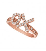 Jewelmi Custom 14k Rose Gold Diamond Ring