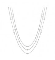 Jewelmi Custom 14k White Gold Diamond Necklace