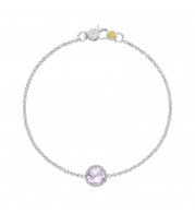 Tacori Sterling Silver Crescent Embrace Gemstone Women's Bracelet - SB16713
