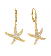 Jewelmi Custom 14k Yellow Gold Diamond Earrings