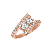 Jewelmi Custom 14k Rose Gold Diamond Ring